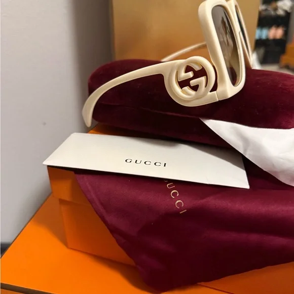 NEW GUCCI GG1326S 002 SQUARE WOMEN SUNGLASSES GUCCI GG1326S - Picture 6 of 7